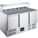 SARO Pizzatisch mit Glasaufsatz Modell EPS 903 G